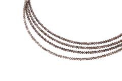 Collier diamant marron